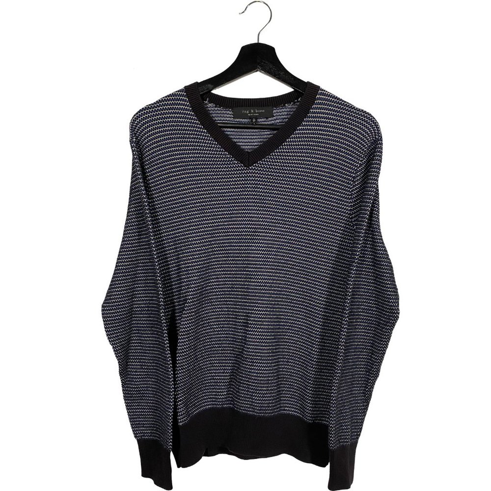 Rag & Bone Cotton Nylon V-Neck Sweater